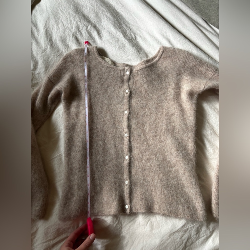 Sezane Gaspard Light Beige Cardigan XS